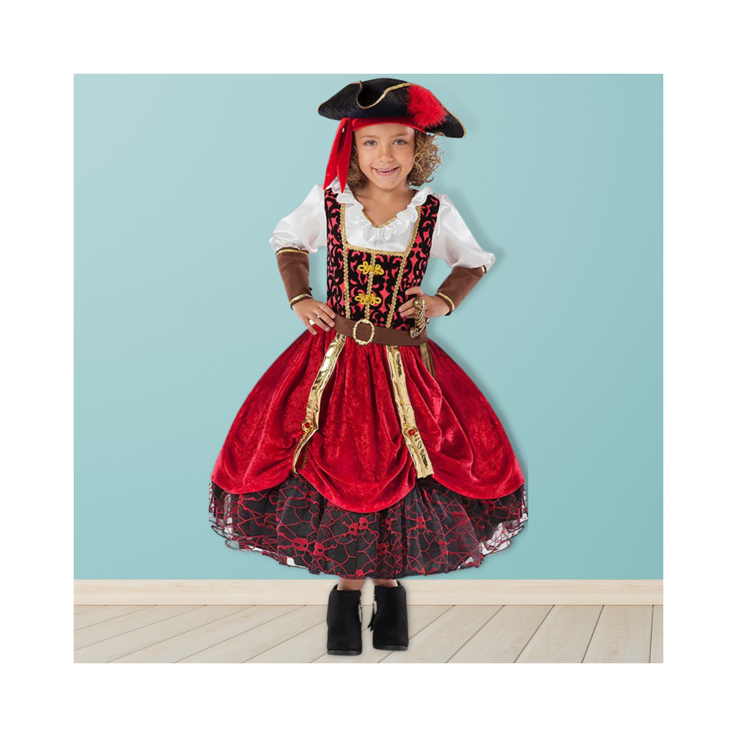 Halloween Girls Pirate Princess Costume