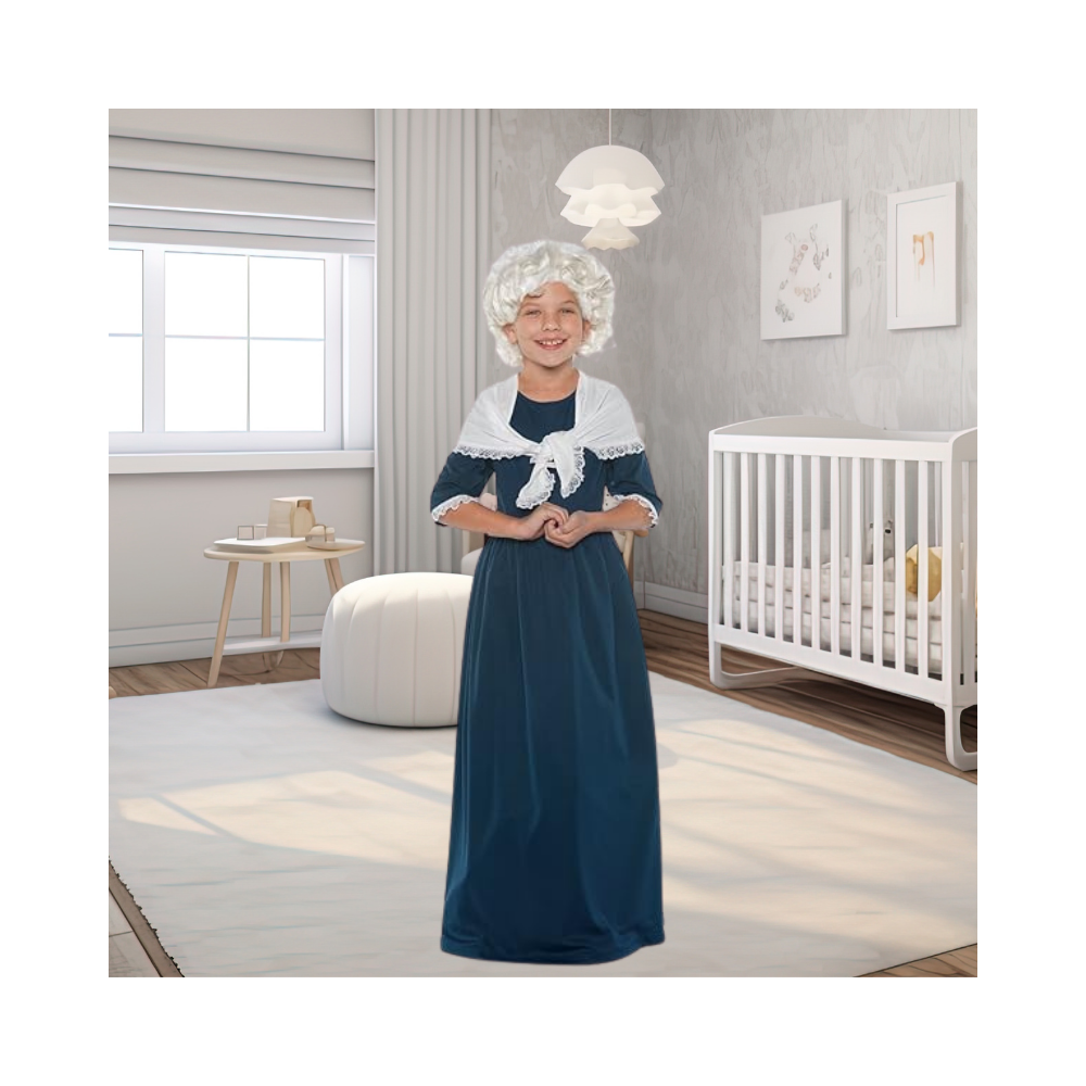 Halloween Children's Martha Washington Costume