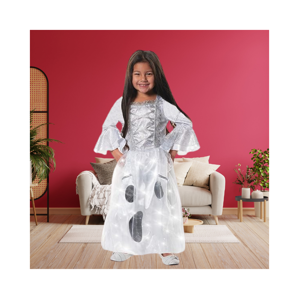 Halloween  Girls Ghost Princess Light Up Dress